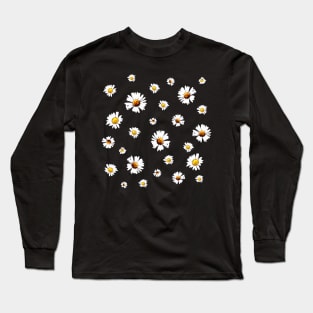 Daisy Collage (Bellis perennis, Asteraceae) Long Sleeve T-Shirt